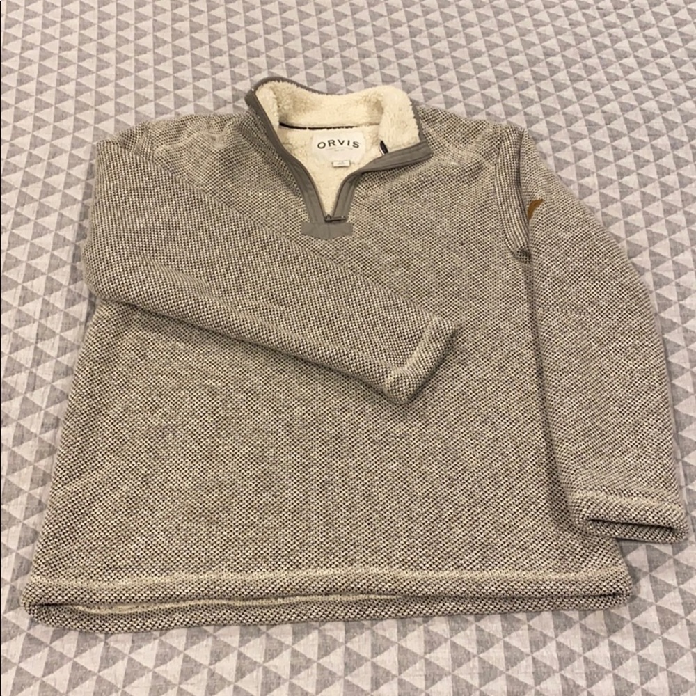 Men’s ORVIS Light Grey Pullover (L)